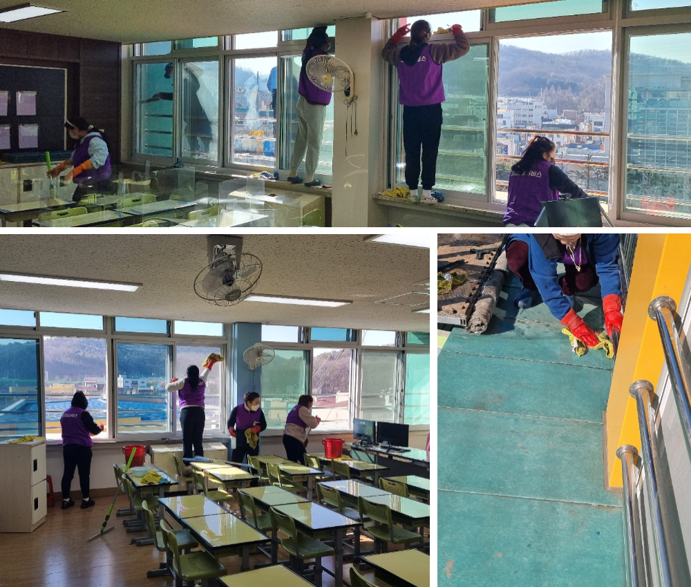 파주 학교 창문과 창틀청소 서비스 - 완벽한 청결을 위해 관한 작업사진입니다.