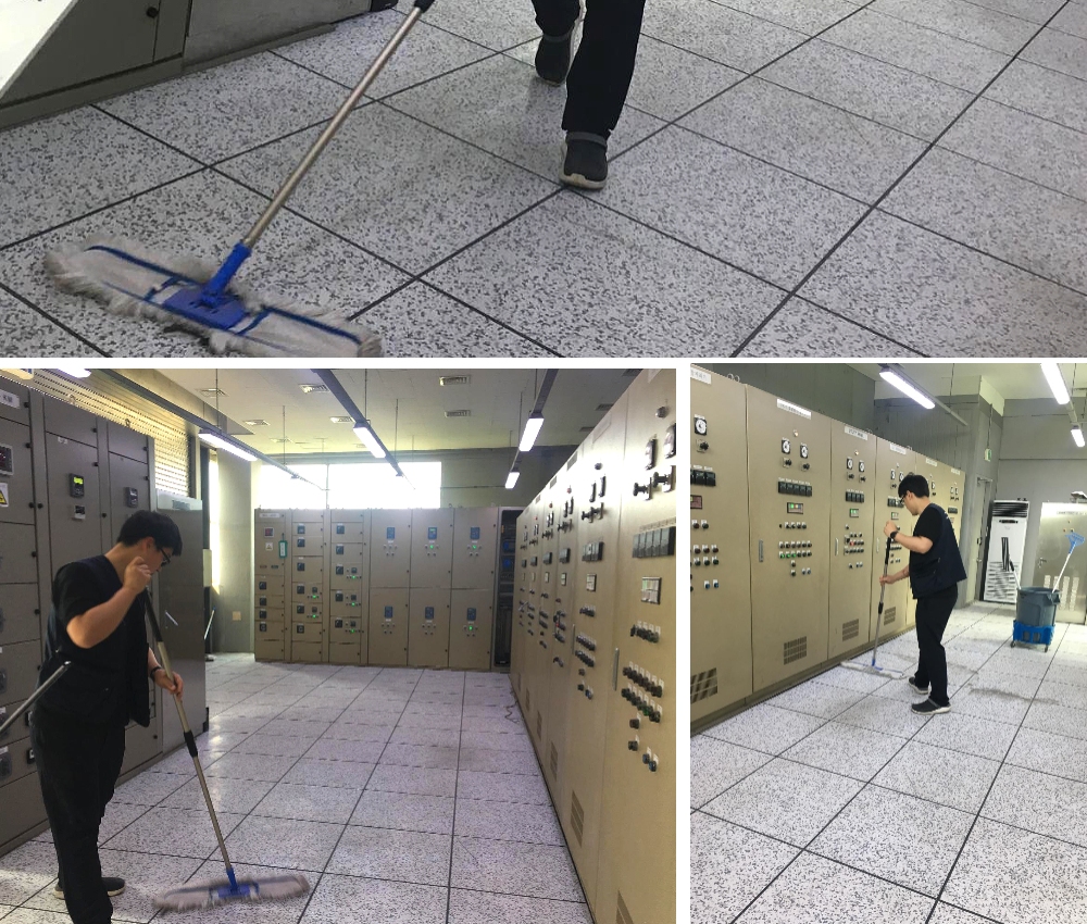 파주 전산실 청소 - 화재로부터 안전한 데이터 환경 유지 관한 작업사진입니다.